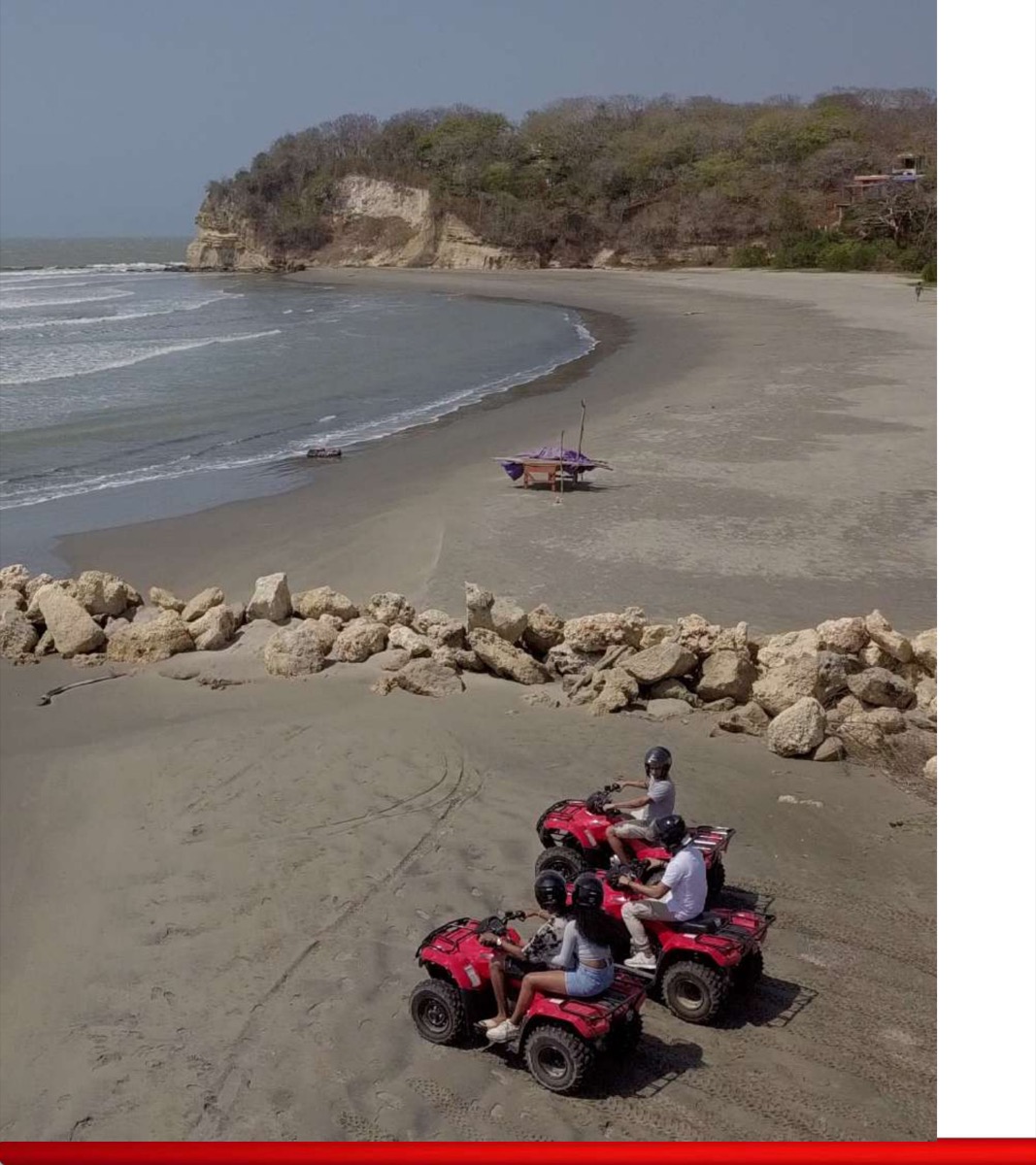 Cuatrimotos por la costa