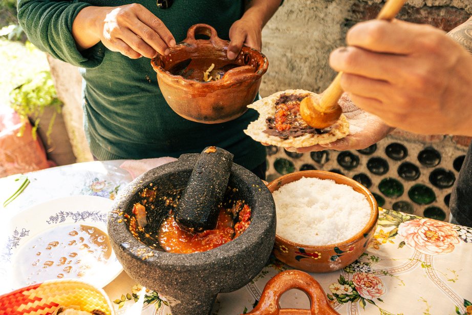 Clase de cocina en mi chinampa, Xochimilco
